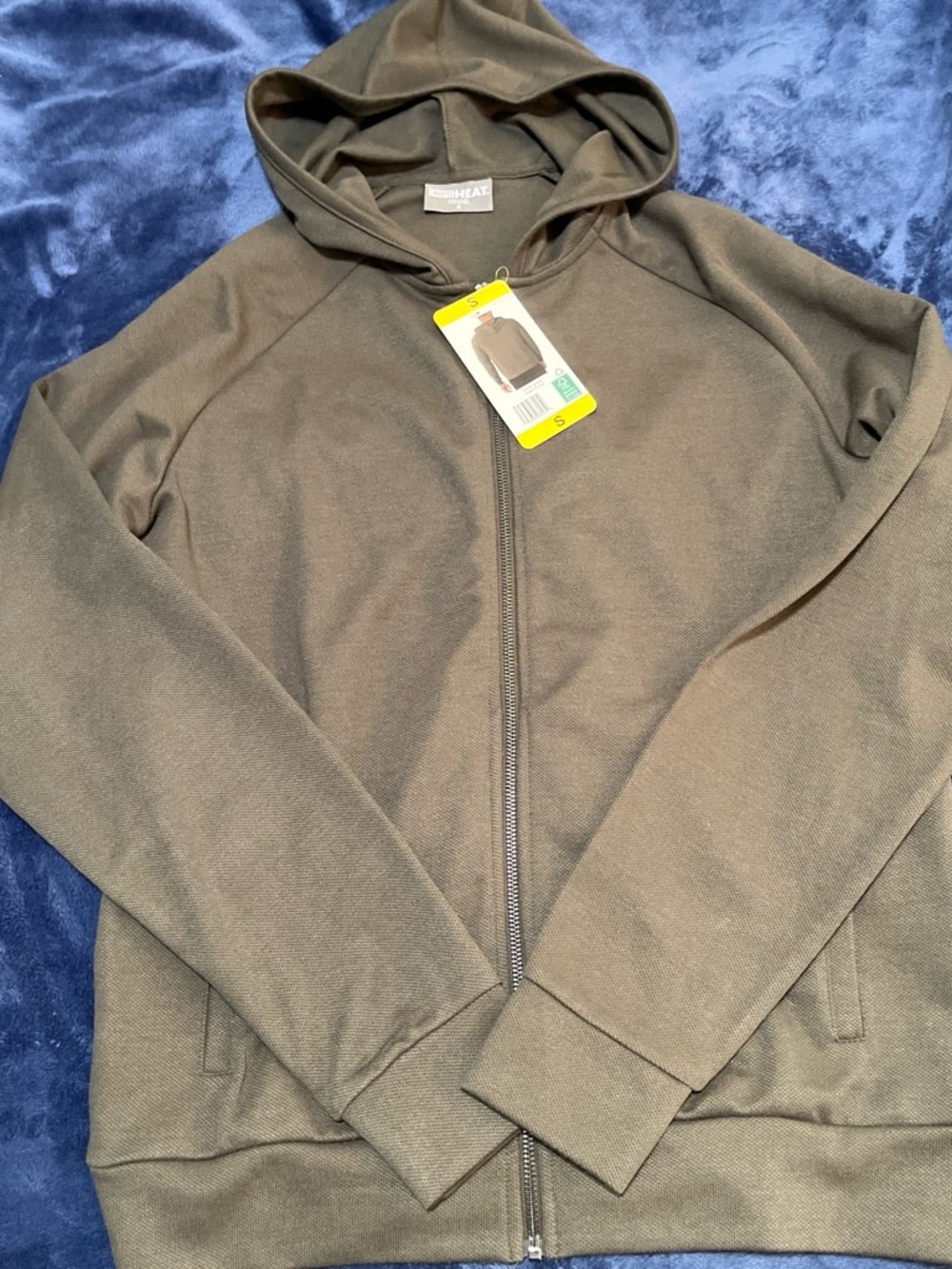 32 Degrees Olive Green Lightweight Zip Hoodie